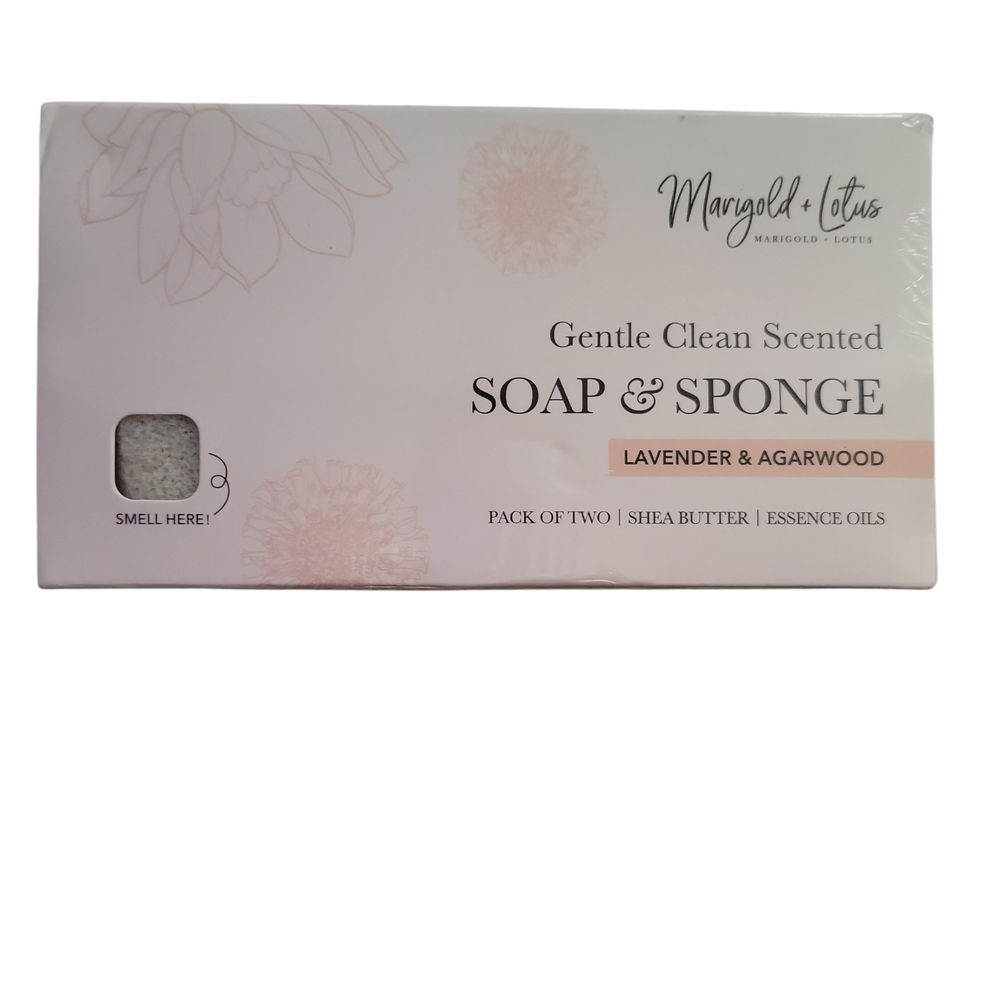 Lavender & Agarwood Soap & Sponge Set